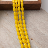 2 Strings 6x4mm Fire Polish Twisty Oval Beads