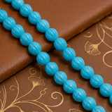 1 string 10mm Kharbooja Glass Beads