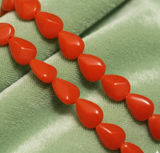 1 String 13X11mm Glass Drop Beads