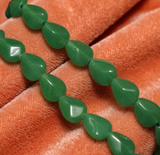 1 String 13X11mm Glass Drop Beads