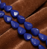 1 String 13X11mm Glass Drop Beads