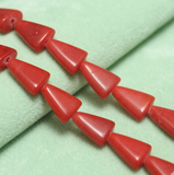 1 String 15X11mm Glass Tikona Beads