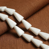 1 String 15X11mm Glass Tikona Beads