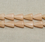 1 String 15X11mm Glass Tikona Beads