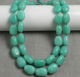 1 String 16X12mm Glass Tumble Beads