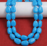 1 String 16X12mm Glass Tumble Beads