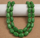 1 String 16X12mm Glass Tumble Beads