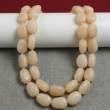1 String 16X12mm Glass Tumble Beads