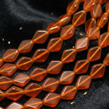1 String 11X8mm Window Metallic Lining Flat Diamond Beads