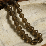 1 String Glass Drop Beads 10 mm