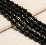 1 String 13X8mm Glass Drop Beads