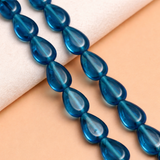 1 Strings 16X11mm Glass Drop Beads Trans