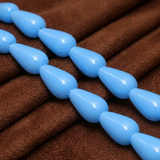 1 String Glass Drop Beads 18x10 mm
