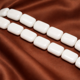 1 String 15X10mm Glass Rectangle Beads
