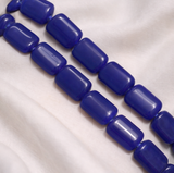 1 String 15X10mm Glass Rectangle Beads