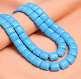 1 String 10mm Glass Square Beads