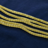 2 Strings 4x4mm Glass Tyre Beads