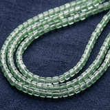 2 Strings 4x4mm Glass Tyre Beads