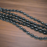 1 String Oval Glass Beads 9x6mm