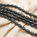 1 String 9x6mm Oval Glass Beads