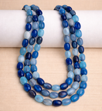 5 Strings, 10x8mm Oval Fire Polish Glass Beads