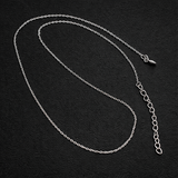 Rhodium Plated 92.5 Sterling Silver Chain