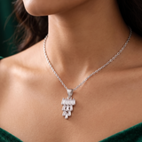 92.5 Sterling Silver Aurora Cascade Pendant