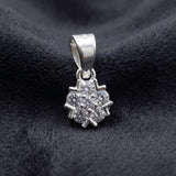 92.5 Sterling Silver Radiant Flower Pendant