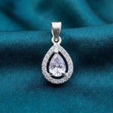 92.5 Sterling Silver Shining Drop Pendant
