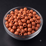 50gm 4/0 Preciosa Opaque Brick Red Seed Beads