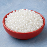 50gm 4/0 Preciosa Opal Pearl White Seed Beads