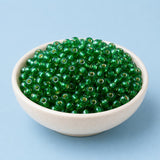 50gm 4/0 Preciosa Golden Emerald Seed Beads