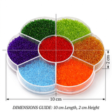 7 Colors Trans Preciosa Seed Beads Kit, Size 11/0