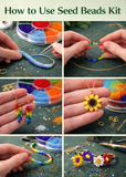 7 Colors Trans Preciosa Seed Beads Kit, Size 11/0