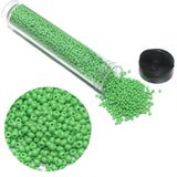 Preciosa Seed Beads Opaque Parrot Green 11`0, 3900 Pcs