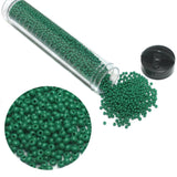 Preciosa Seed Beads Opaque Dark Green 11`0, 3900 Pcs