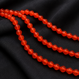 1 string Glass RONDELLE Beads Orange 5MM