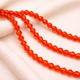 1 string Glass RONDELLE Beads Orange 5MM
