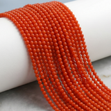 1 string Glass Round Beads Blue 4mm