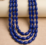 5 strings 12x8mm Glass Drop Beads