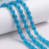 1 string Glass Drop Beads 12x8mm