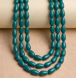 5 strings 12x8mm Glass Drop Beads