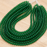 1 String Glass Round Beads 3 mm