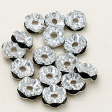200 Pcs 7mm Rhinestone Spacer Beads