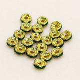200 Pcs 5mm Rhinestone Disc Spacer Beads