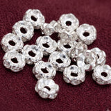 200 Pcs 5mm Rhinestone Disc Spacer Beads