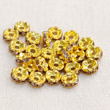 200 Pcs 5mm Rhinestone Disc Spacer Beads