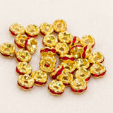 4mm Rhinestone Disc Spacer Beads