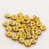4mm Rhinestone Disc Spacer Beads
