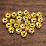 4mm Rhinestone Disc Spacer Beads